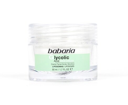 Крем для обличчя Babaria Glycolic Acid з гліколевою кислотою для регенерації шкіри нічний, 50 мл