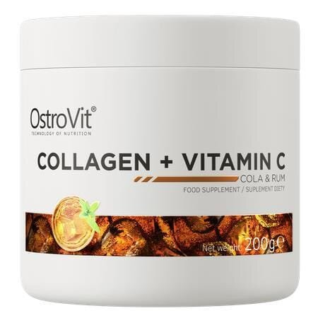 Колаген + вітамін С OstroVit Collagen + Vitamin C смак кола з ромом, 200 г