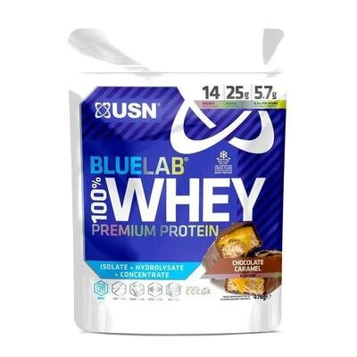 Протеїн USN Blue Lab 100% Whey Premium Protein шоколад та карамель, 476 г