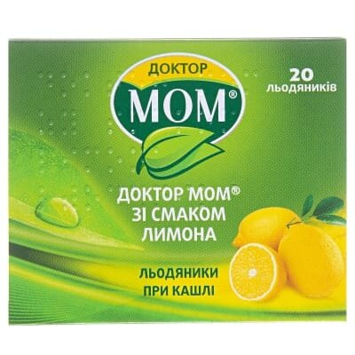 Доктор мом зі смаком лимона льодяники №20 (4х5)