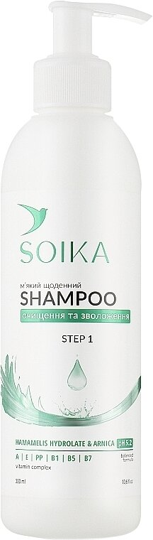 Шампунь Soika щоденний м'який Очищення та зволоження, 300 мл