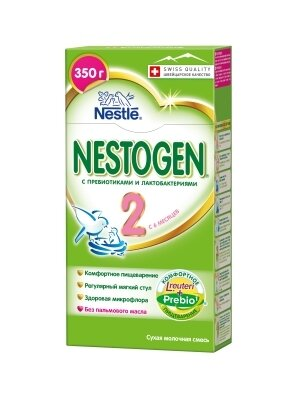 Суміш суха молочна Nestogen 2 для дітей від 6 місяців, 350 г