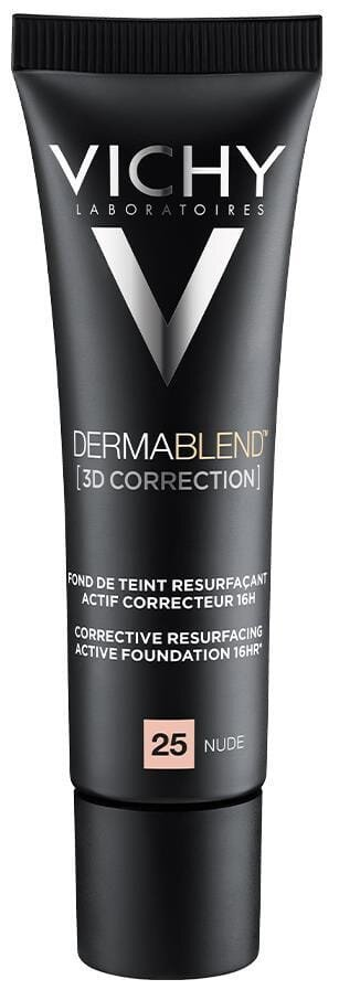 Тональний крем Vichy Dermablend 3D Correction SPF19 PA++++ матуючий вирівнюючий поверхню шкіри, тон 25, 30 мл