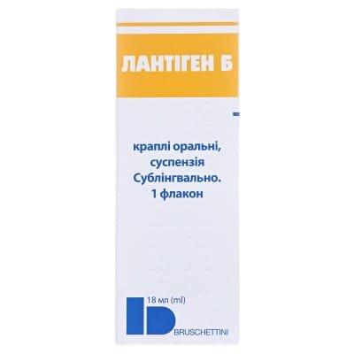 Лантіген Б краплі ор., сусп. по 18 мл у флак. з криш.-крап.