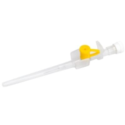 Катетер внутрішньовенний Teta, G24 стерильний, жовтий, 1 штука