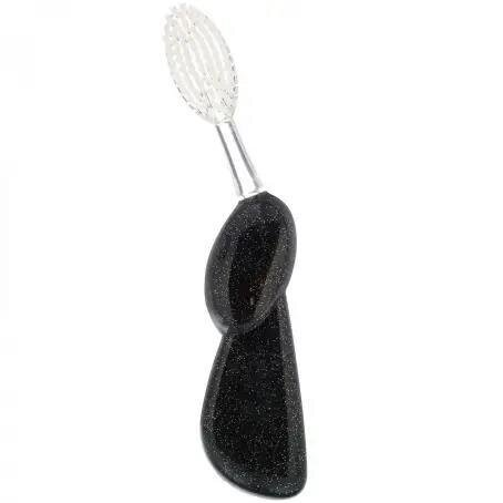 Зубна щітка Radius Big Brush Original Left hand для шульги, м'яка, чорний блиск