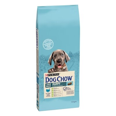 Корм сухий для цуценят великих порід Purina Dog Chow Puppy Large Breed зі смаком індички, 14 кг