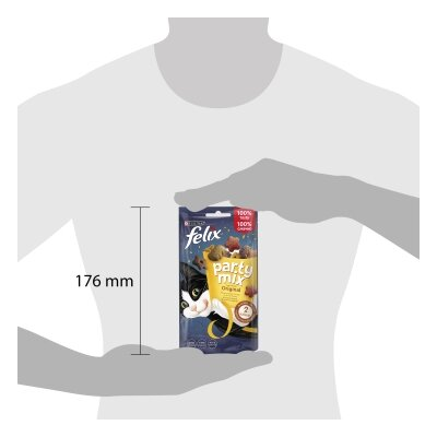 Ласощі для дорослих кішок Purina Felix Party Mix Оріджинал Мікс зі смаком курки, печінки і індички, 60 г