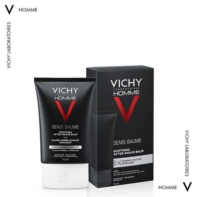 Бальзам Vichy Homme для чутливої шкіри від подразнень після гоління, 75 мл
