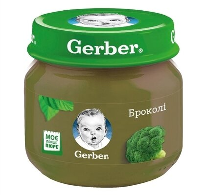 Пюре овочеве Gerber Брокколі, 80 г