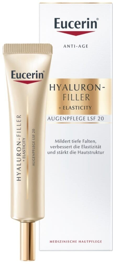 Крем для шкіри навколо очей Eucerin Hyaluron Filler + Elasticity SPF20 антивіковий (83531), 15 мл