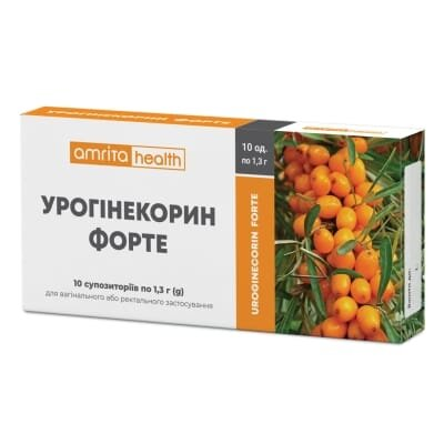 Фітосвічки Урогінекорин Форте Amrita супозиторії №10