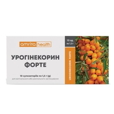 Фітосвічки Урогінекорин Форте Amrita супозиторії №10