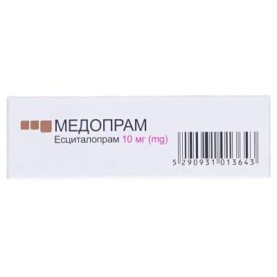 Медопрам таблетки, в/плів. обол. по 10 мг №30 (10х3)