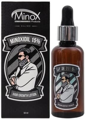 Лосьйон для росту волосся й бороди MinoX Minoxidil 15% чоловічий, 50 мл