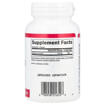 Магній цитрат Natural Factors Magnesium citrate 150 мг, 90 капсул