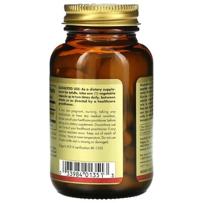 L-глутатіон Solgar L-Glutathione 250 мг вег. капсули №60