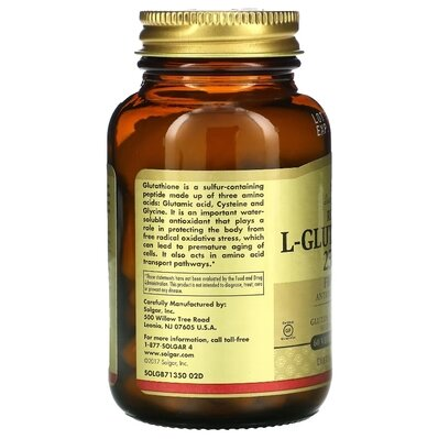 L-глутатіон Solgar L-Glutathione 250 мг вег. капсули №60