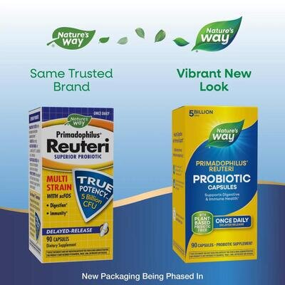 Пробіотик Nature's Way Primadophilus Reuteri Probiotic 5 billion, 90 капсул