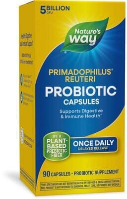 Пробіотик Nature's Way Primadophilus Reuteri Probiotic 5 billion, 90 капсул