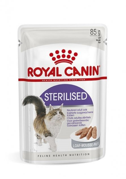 Корм вологий для стерилізованих кішок Royal Canin Sterilised Loaf паштет від 1 року, 85 г