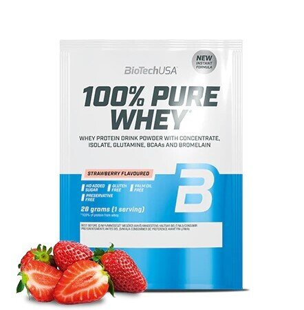 Протеїн Biotech 100% Pure Whey strawberry, 28 г