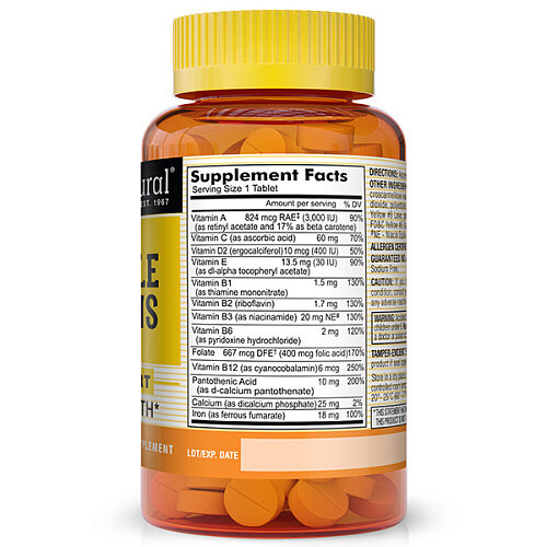Мультивітаміни Mason Natural Daily Multiple Vitamins With Iron, 365 таблеток
