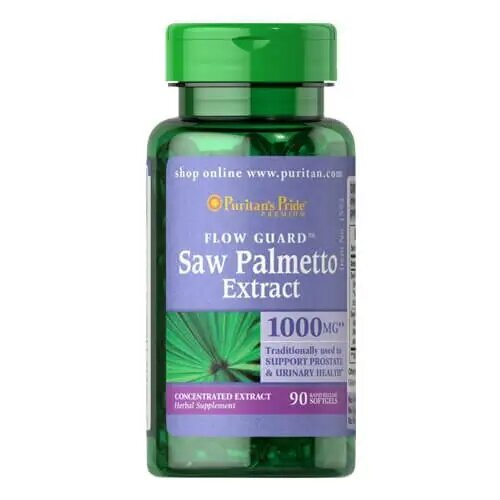 Со Пальметто Puritan's PrideSaw Palmetto Extract, 90 гелевих капсул