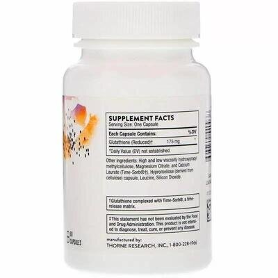 Глутатіон Thorne Research Glutathione-SR 175 мг, 60 капсул