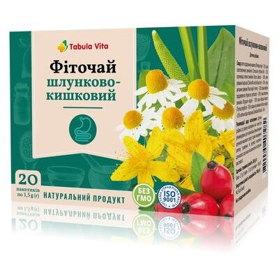 Фіточай Табула Віта №5 Шлунково-кишковий по 1,5 г №20 у філ.-пак.