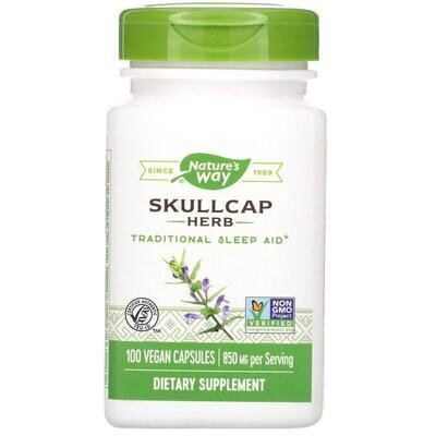 Шоломниця трава Nature's Way Skullcap 850 мг, 100 капсул