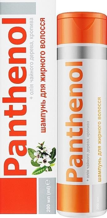 Шампунь Пантенол для жирного волосся, 200 мл