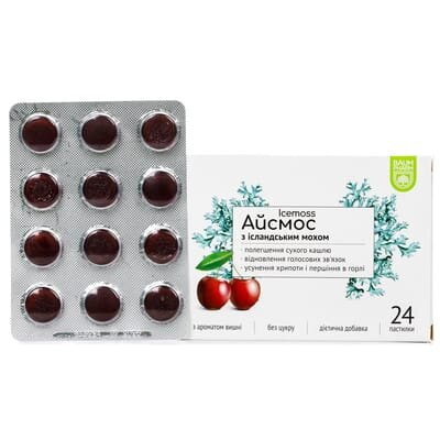 Айсмос Baum Pharm з вишнею пастилки №24 (12х2)