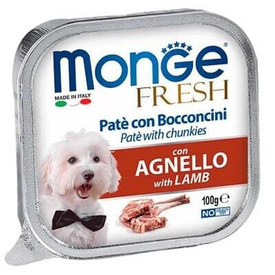 Корм вологий Monge Dog Fresh паштет для собак, ягня, 100 г