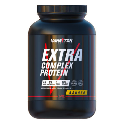 Протеїн Vansiton Extra Complex Protein, банан, 1,4 кг