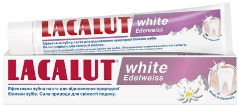Зубна паста Lacalut White Edelweiss, 75 мл