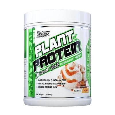Протеїн рослинний Nutrex Research Plant Protein ванільна карамель, 536 г