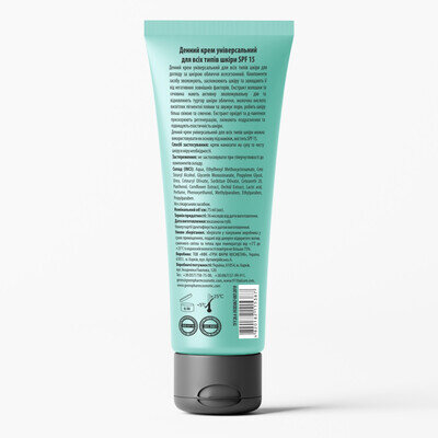 Крем для обличчя Green Pharm Cosmetic універсальний для всіх типів шкіри з SPF 15, денний, 75 мл