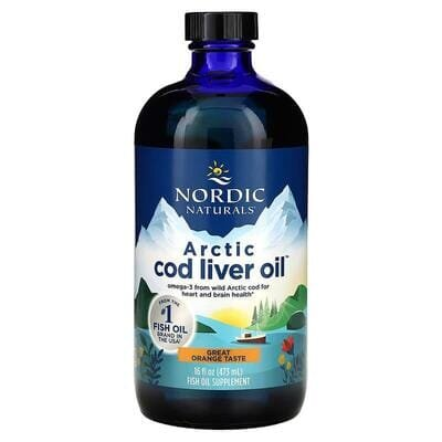 Риб'ячий жир з печінки тріски Nordic Naturals Arctic Cod Liver Oil смак апельсину, 473 мл