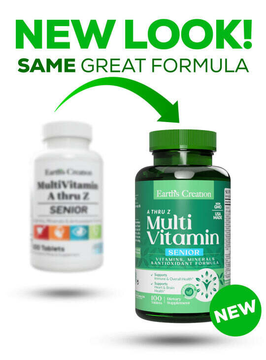 Мультивітамін для людей старше 50 років Earth's Creation Multivitamin (A thru Z) Senior, 100 таблеток