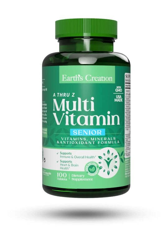 Мультивітамін для людей старше 50 років Earth's Creation Multivitamin (A thru Z) Senior, 100 таблеток