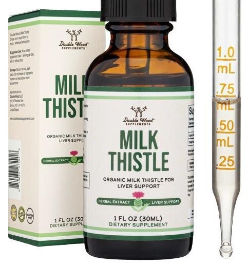 Розторопша Double Wood Milk Thistle Organic Seed 108 мг в 1 мл, 30 мл