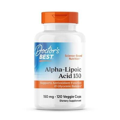 Альфа-ліпоєва кислота Doctor's Best Alpha-Lipoic Acid 150 мг, 120 капсул