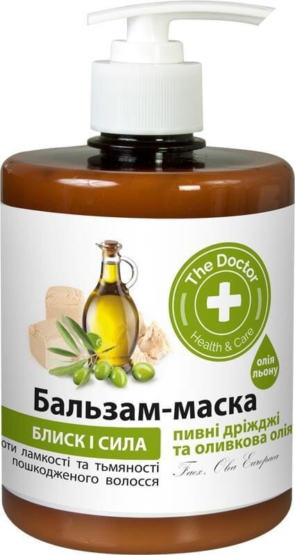 Бальзам-маска для волосся The Doctor Пивні дріжджі і оливкове масло, 500 мл