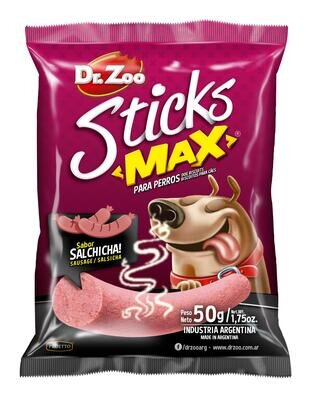 Ласощі для собак Dr.Zoo Sticks max Палички зі смаком ковбаски, 50 г