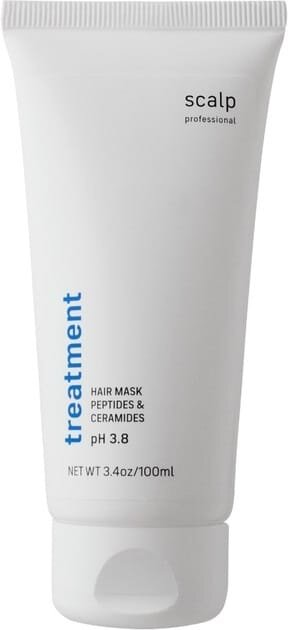 Маска для проблемної шкіри голови Scalp Treatment Peptides & Ceramides pH 3.8 від лупи та випадіння волосся з індійським червоним перцем, 100 мл