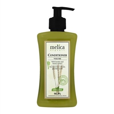 Бальзам-кондиціонер Melica Organic для об'єму з кератином і екстрактом меду, 300 мл