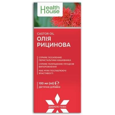 Рицинова олія Health House, 100 мл