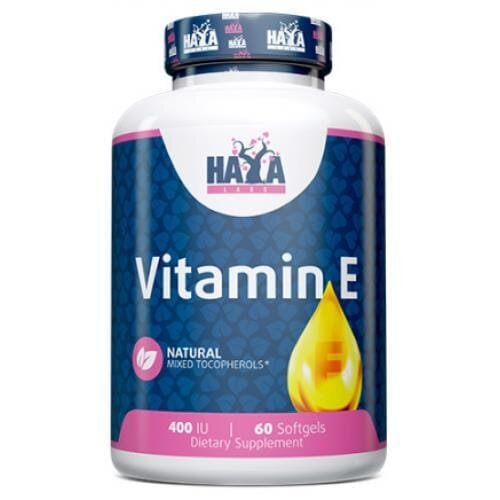 Вітамін E Haya Labs Vitamin E Mixed Tocopherols 400 МО, 60 гелевих капсул