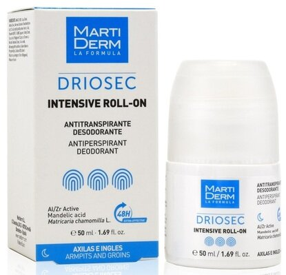 Дезодорант-антиперспірант кульковий Martiderm Driosec Intensive 48h, 50 мл